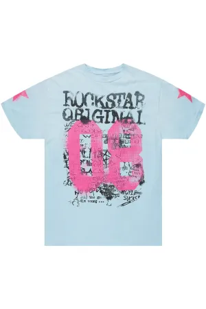 Aaliyah Blue Oversized T-Shirt