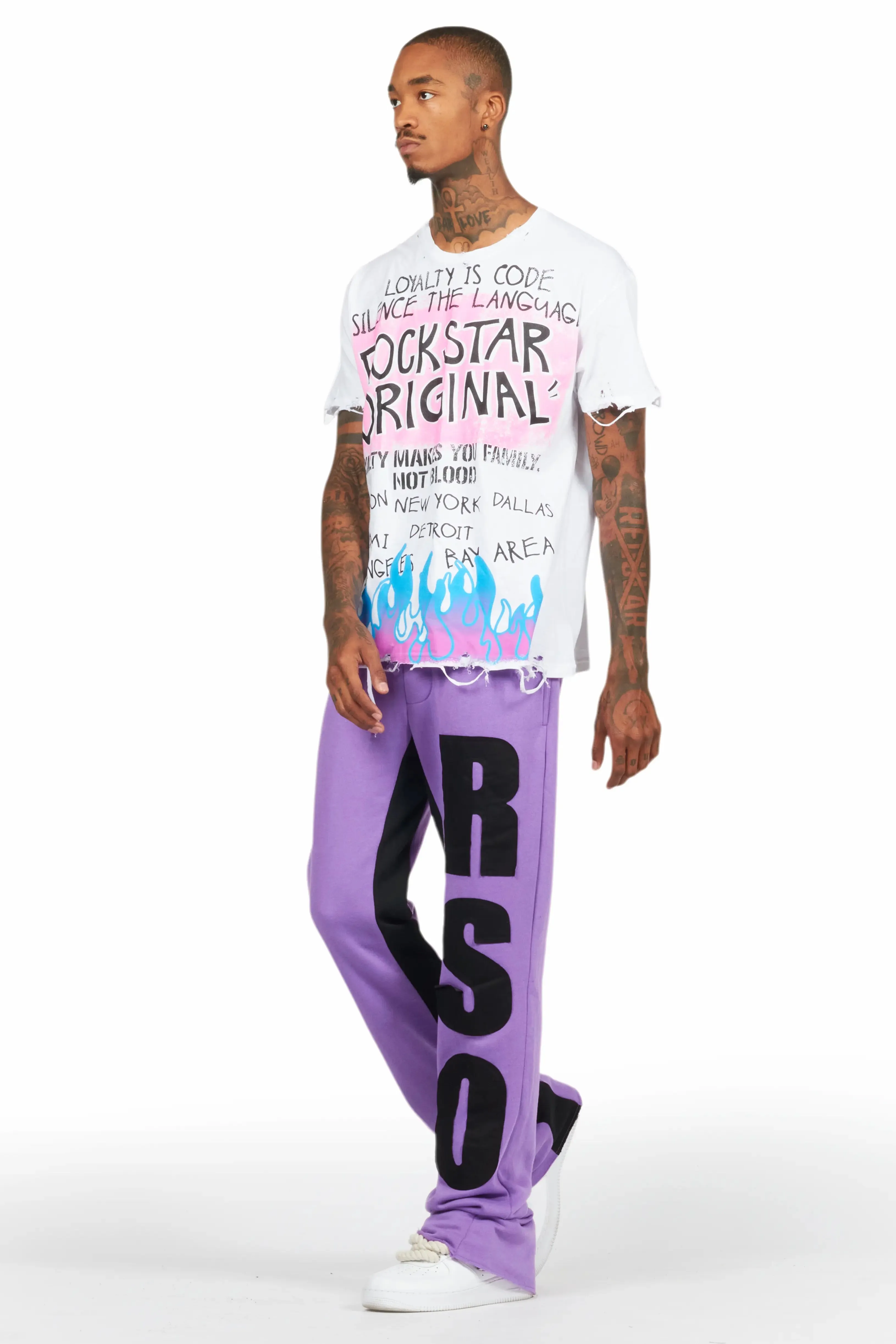 Beno White Oversized Graphic T-Shirt