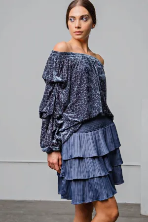 Brendon Velvet Burnout Top
