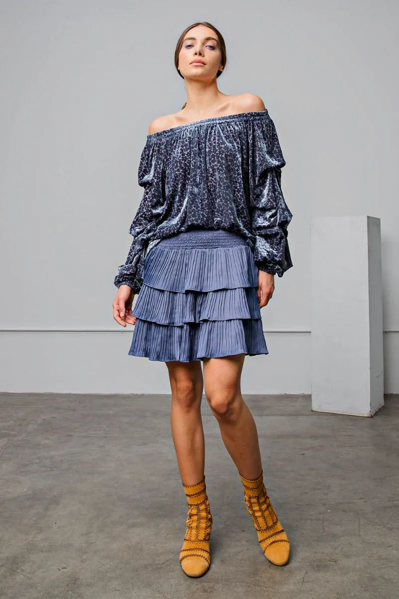 Brendon Velvet Burnout Top