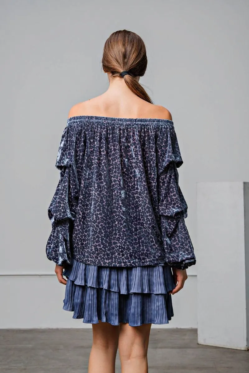 Brendon Velvet Burnout Top