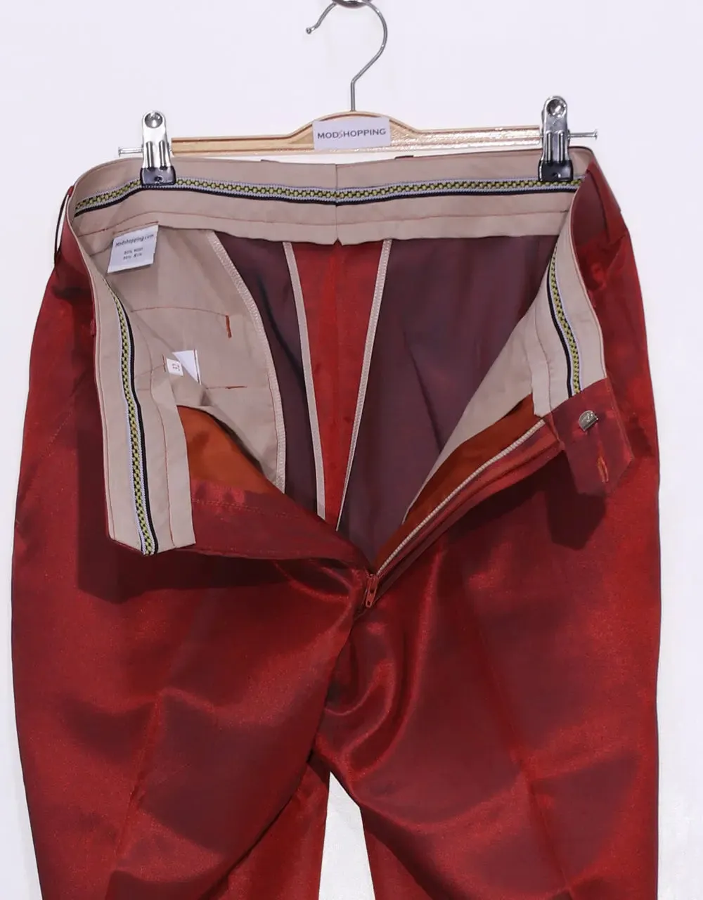 Burnt Orange And Pine Two Tone Suit Jacket Size 38R Trouser 32/32