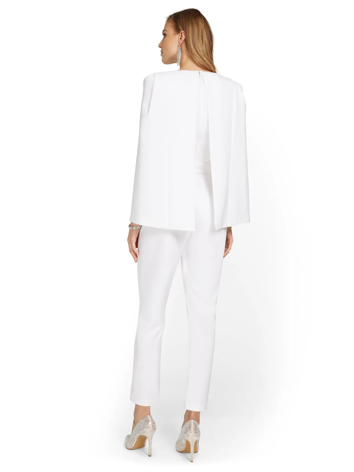 Cape-Effect Jumpsuit