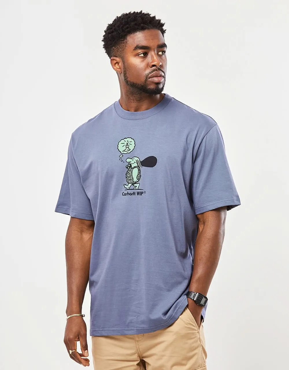 Carhartt WIP Original Thought T-Shirt - Hudson Blue