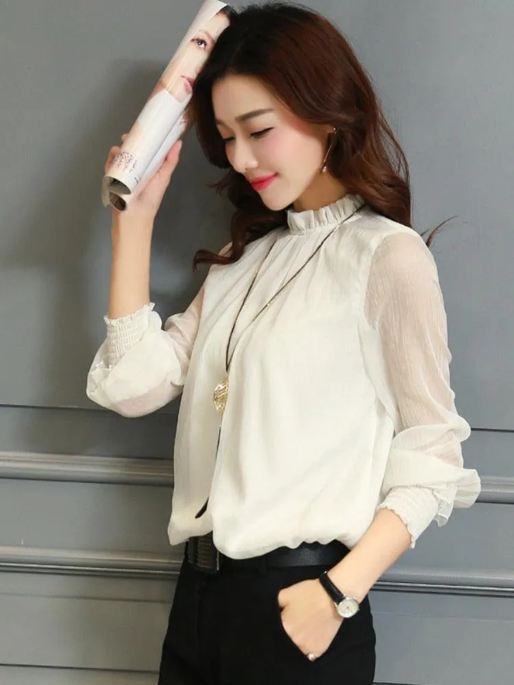 Chiffon Long Sleeve Blouse