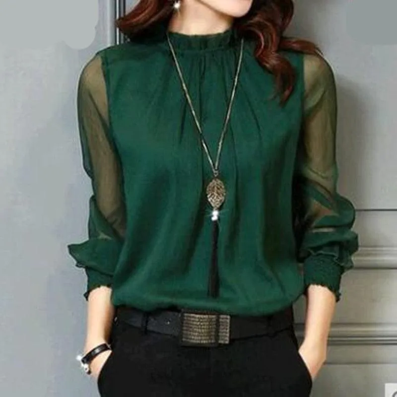 Chiffon Long Sleeve Blouse
