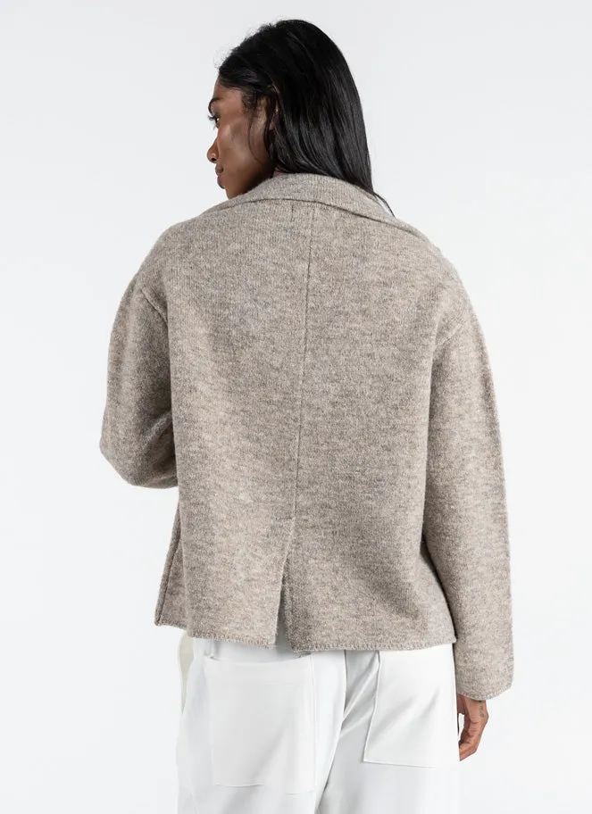 Crop Sweater Blazer