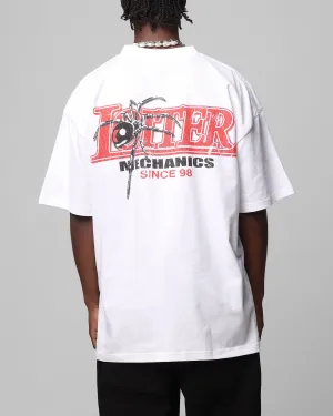 Loiter Mechanic Drop T-Shirt White