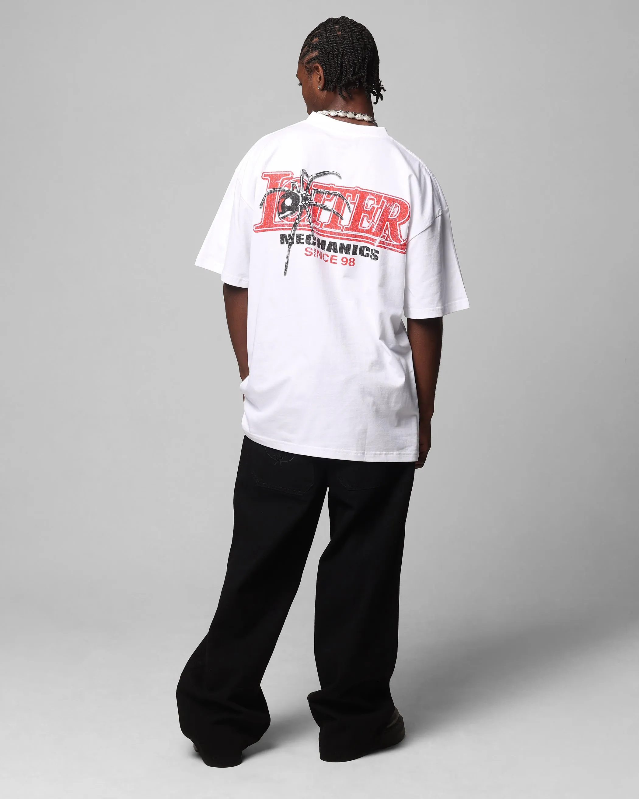 Loiter Mechanic Drop T-Shirt White