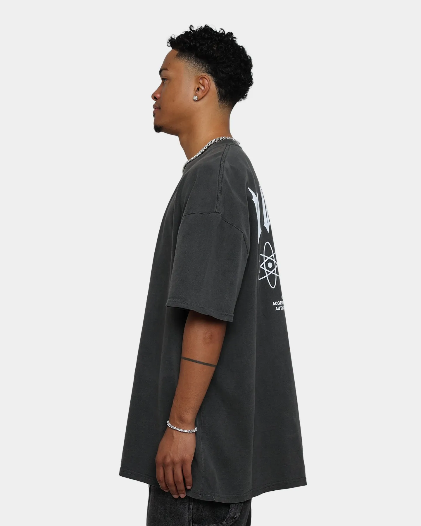 Loiter No Violence Vintage T-Shirt Black Wash