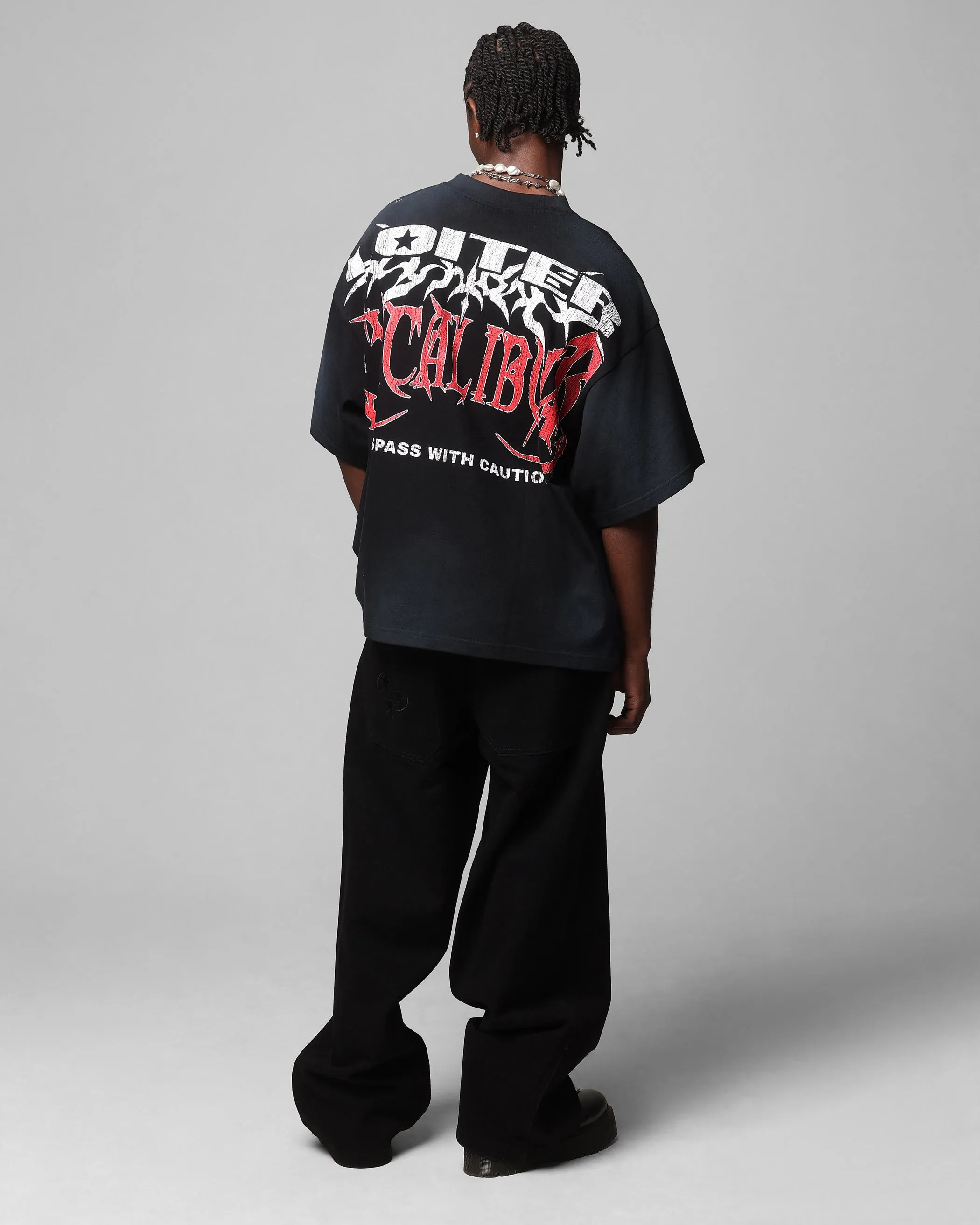 Loiter Trespass Vintage T-Shirt Washed Black