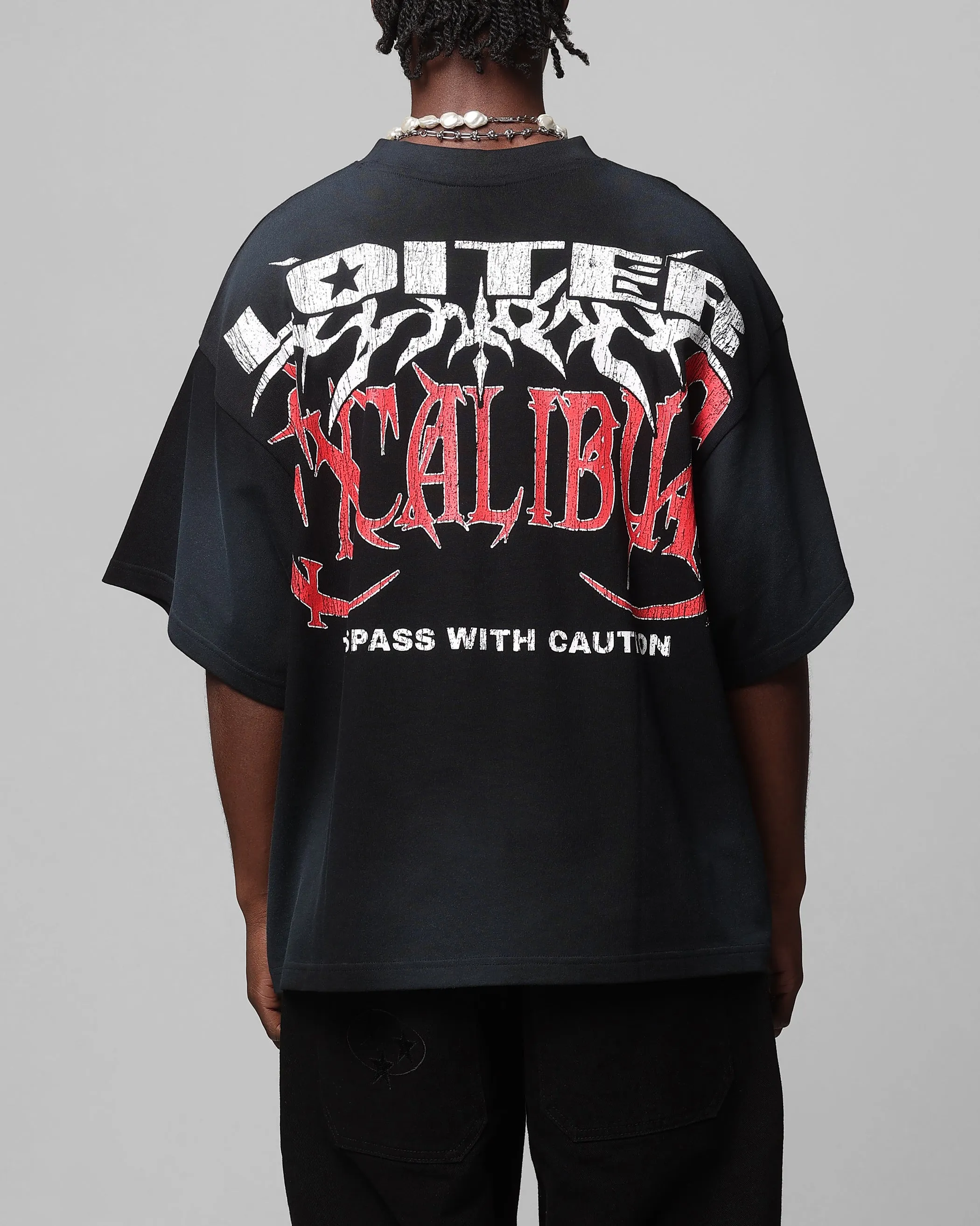 Loiter Trespass Vintage T-Shirt Washed Black