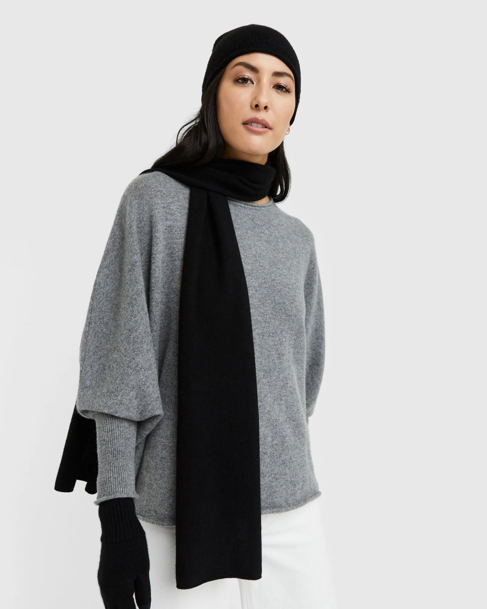 Mongolian Cashmere Slouchy Beanie