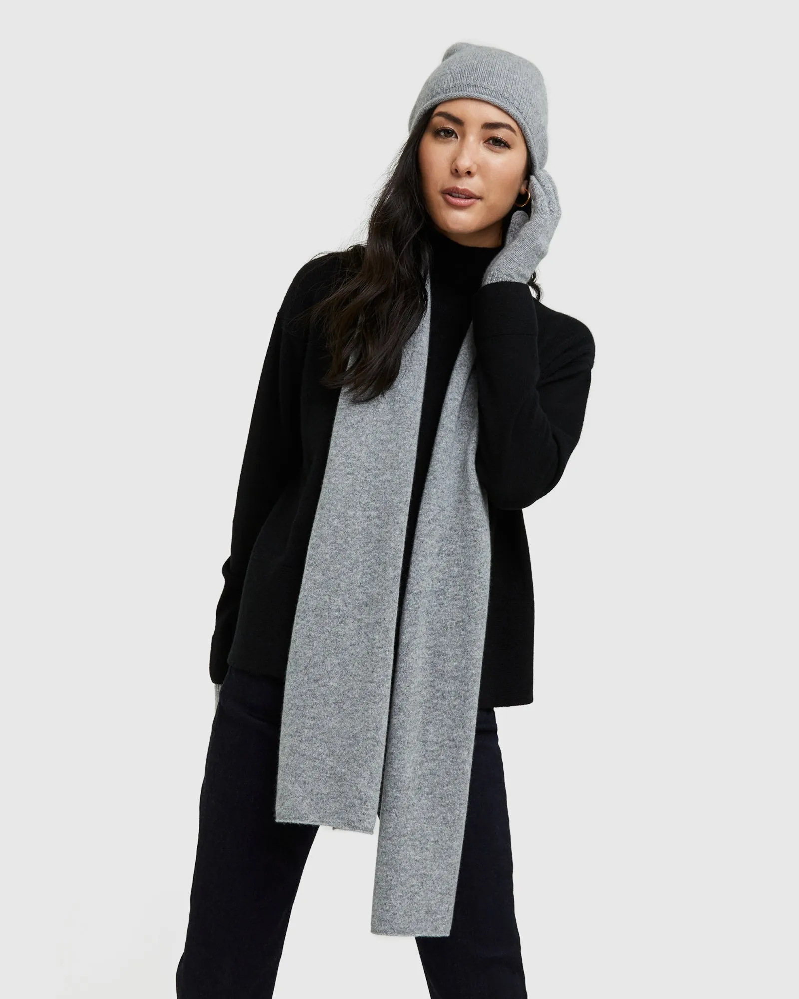Mongolian Cashmere Slouchy Beanie
