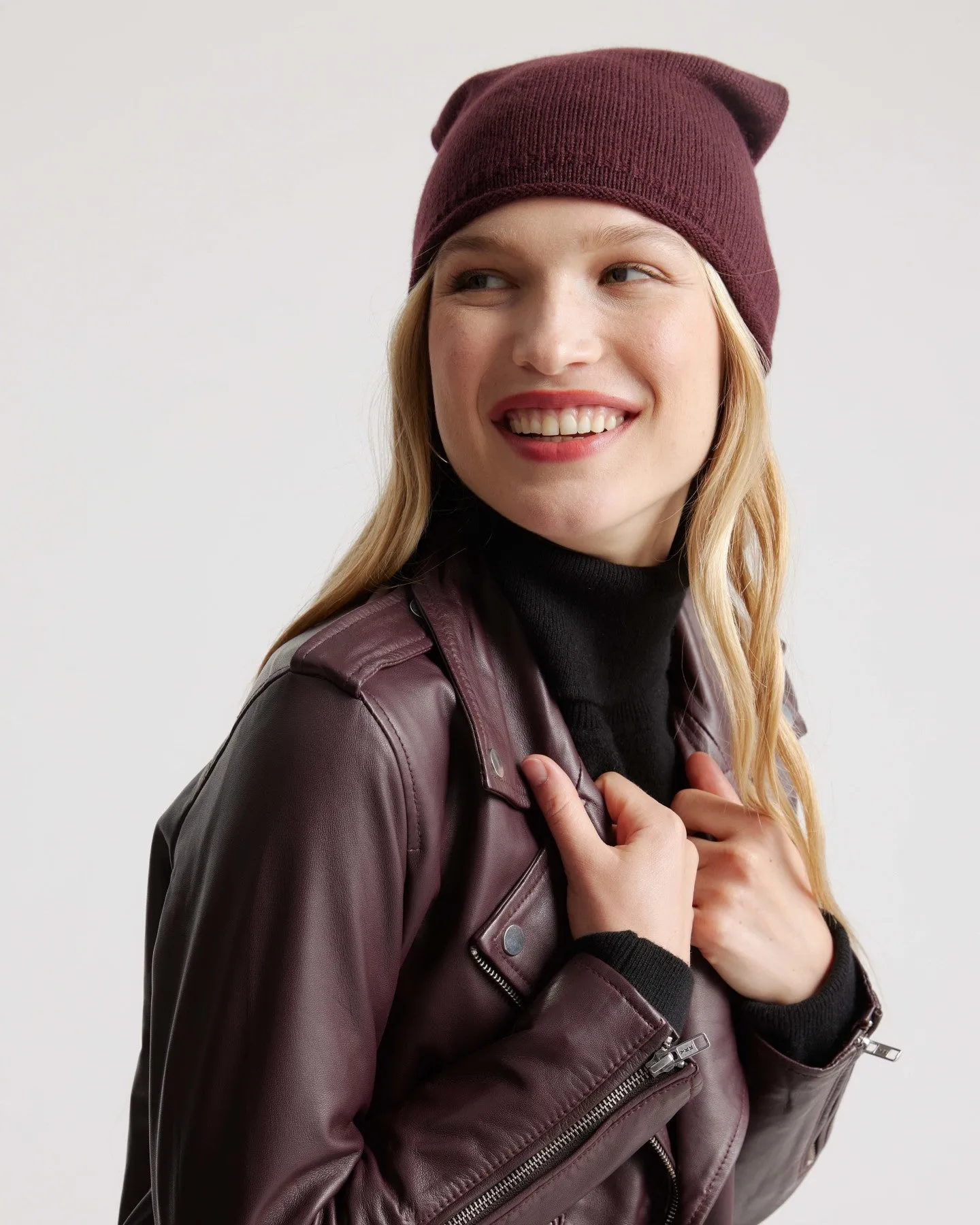 Mongolian Cashmere Slouchy Beanie