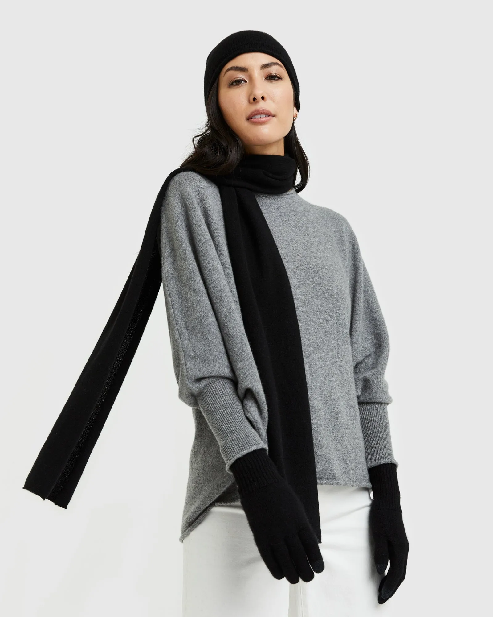 Mongolian Cashmere Slouchy Beanie