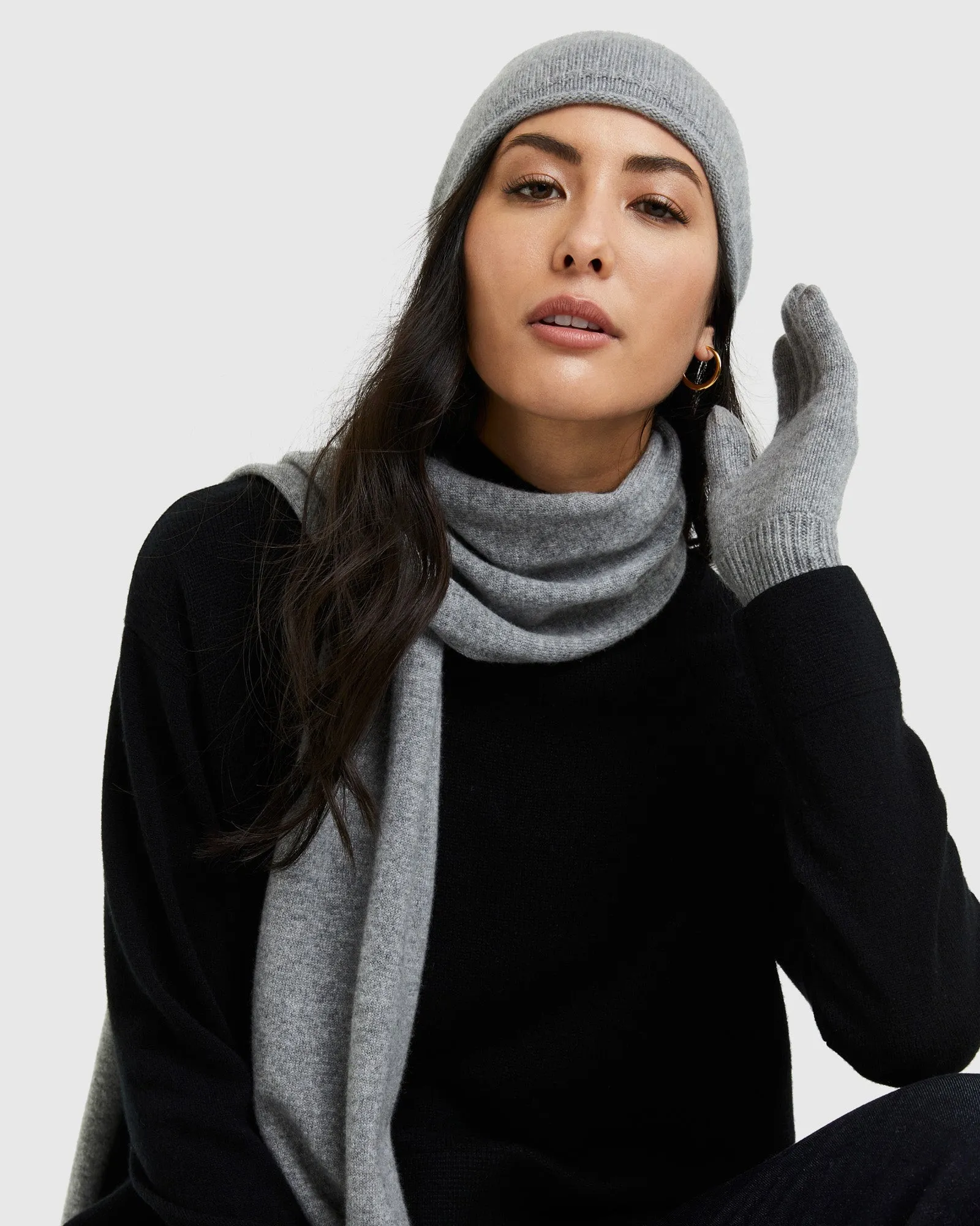 Mongolian Cashmere Slouchy Beanie