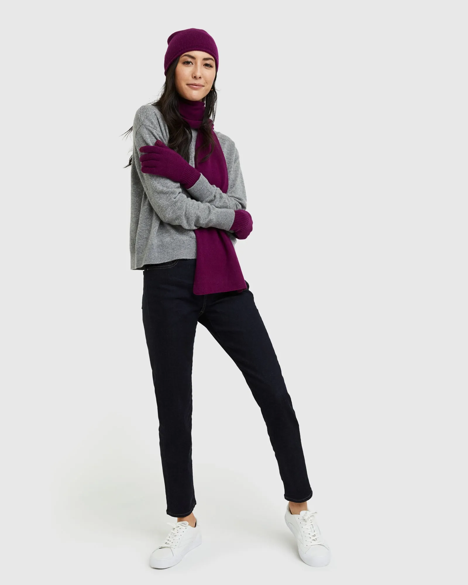 Mongolian Cashmere Slouchy Beanie