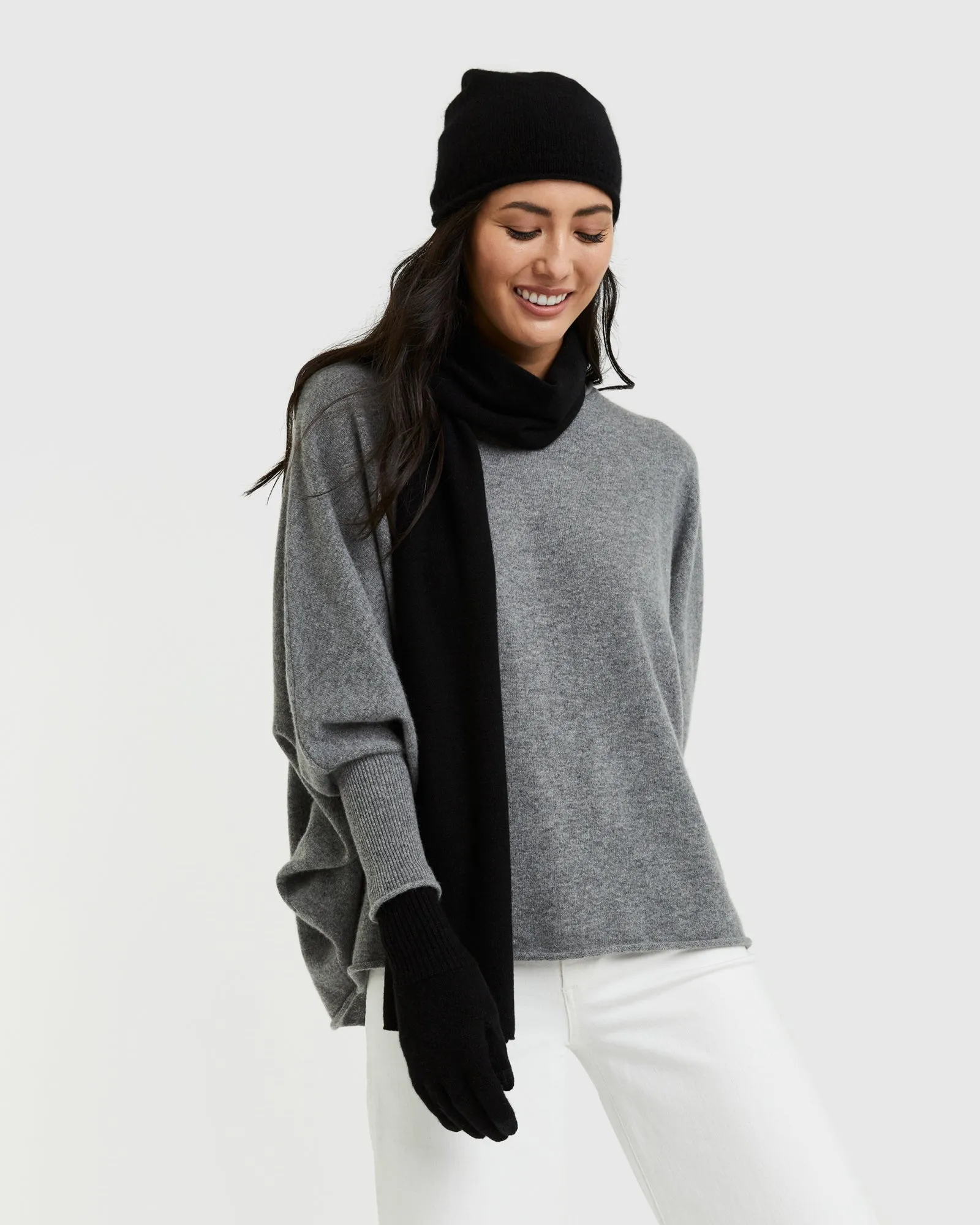 Mongolian Cashmere Slouchy Beanie
