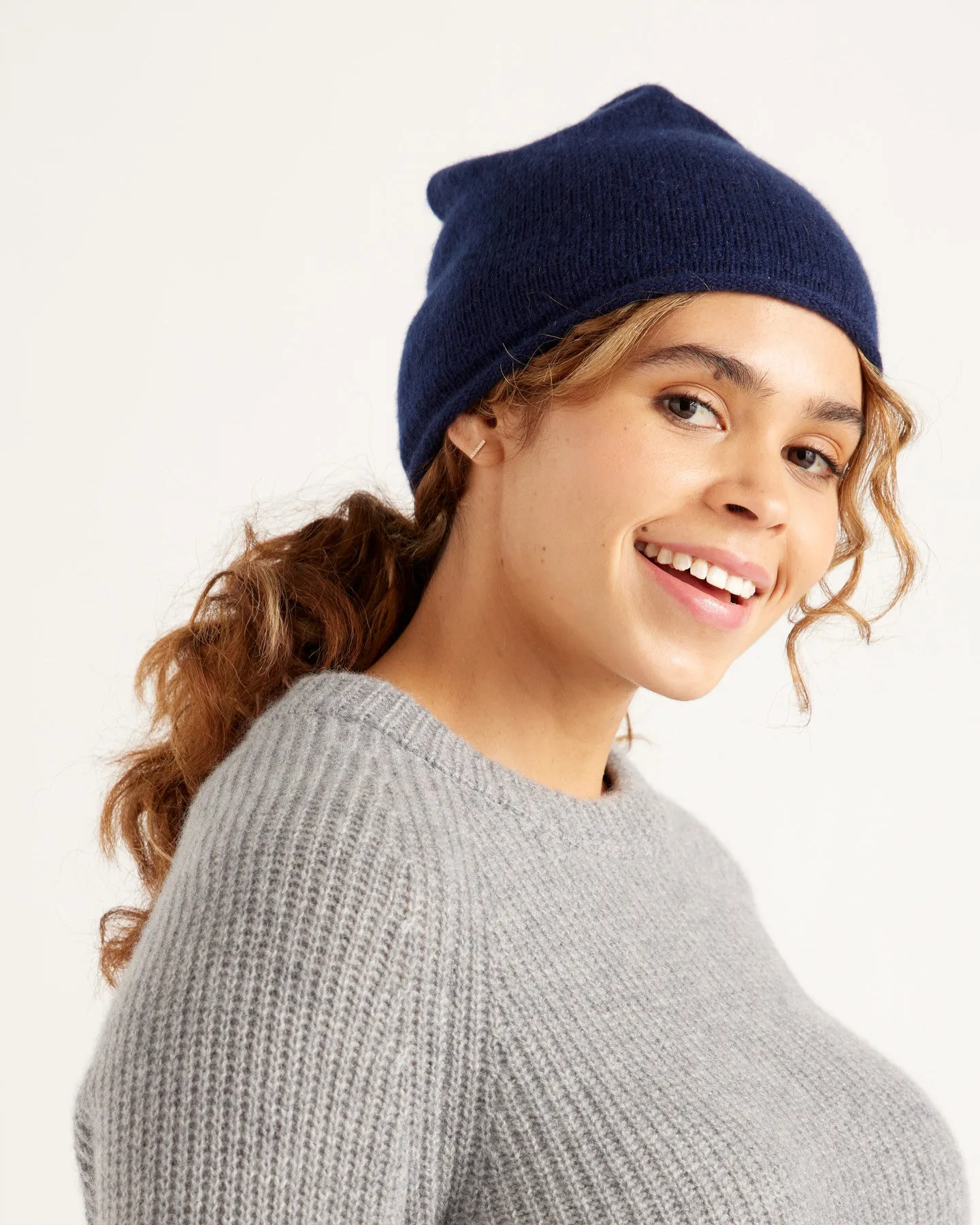 Mongolian Cashmere Slouchy Beanie