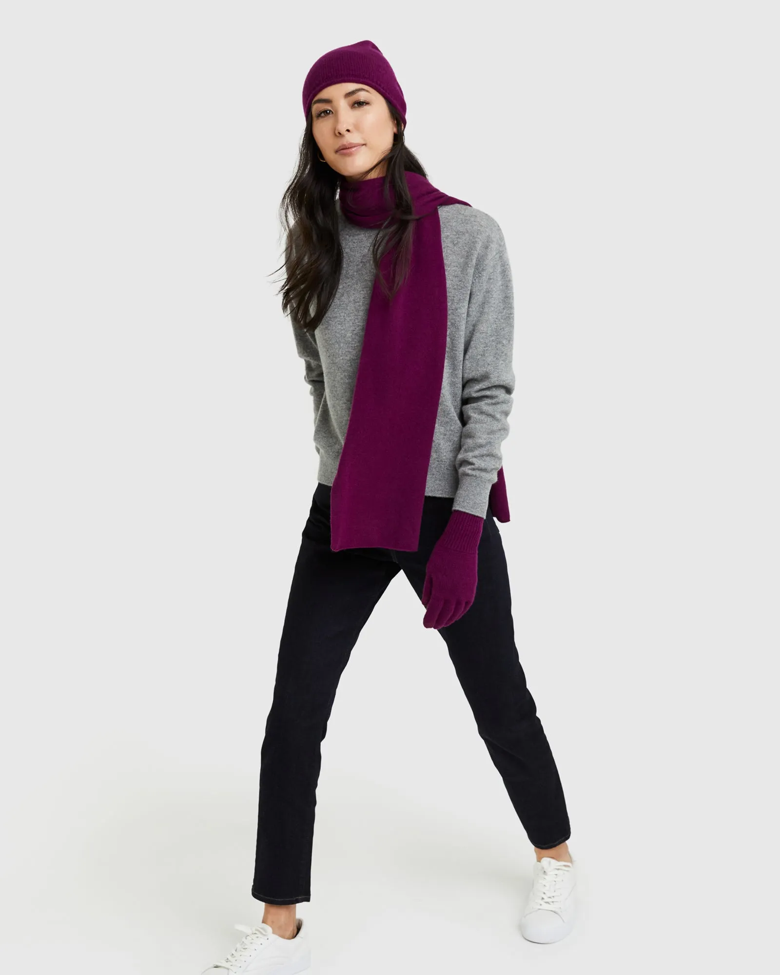 Mongolian Cashmere Slouchy Beanie