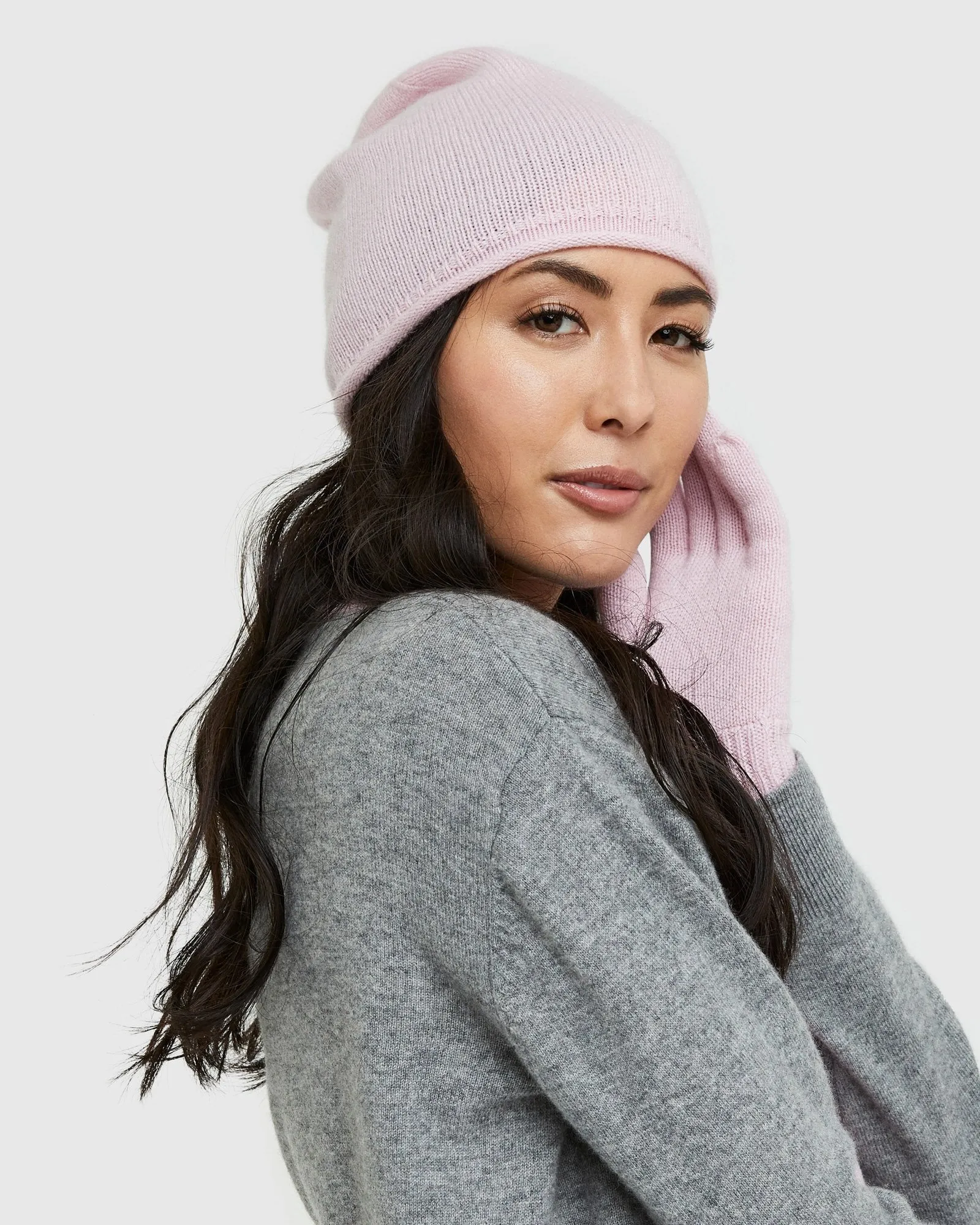 Mongolian Cashmere Slouchy Beanie