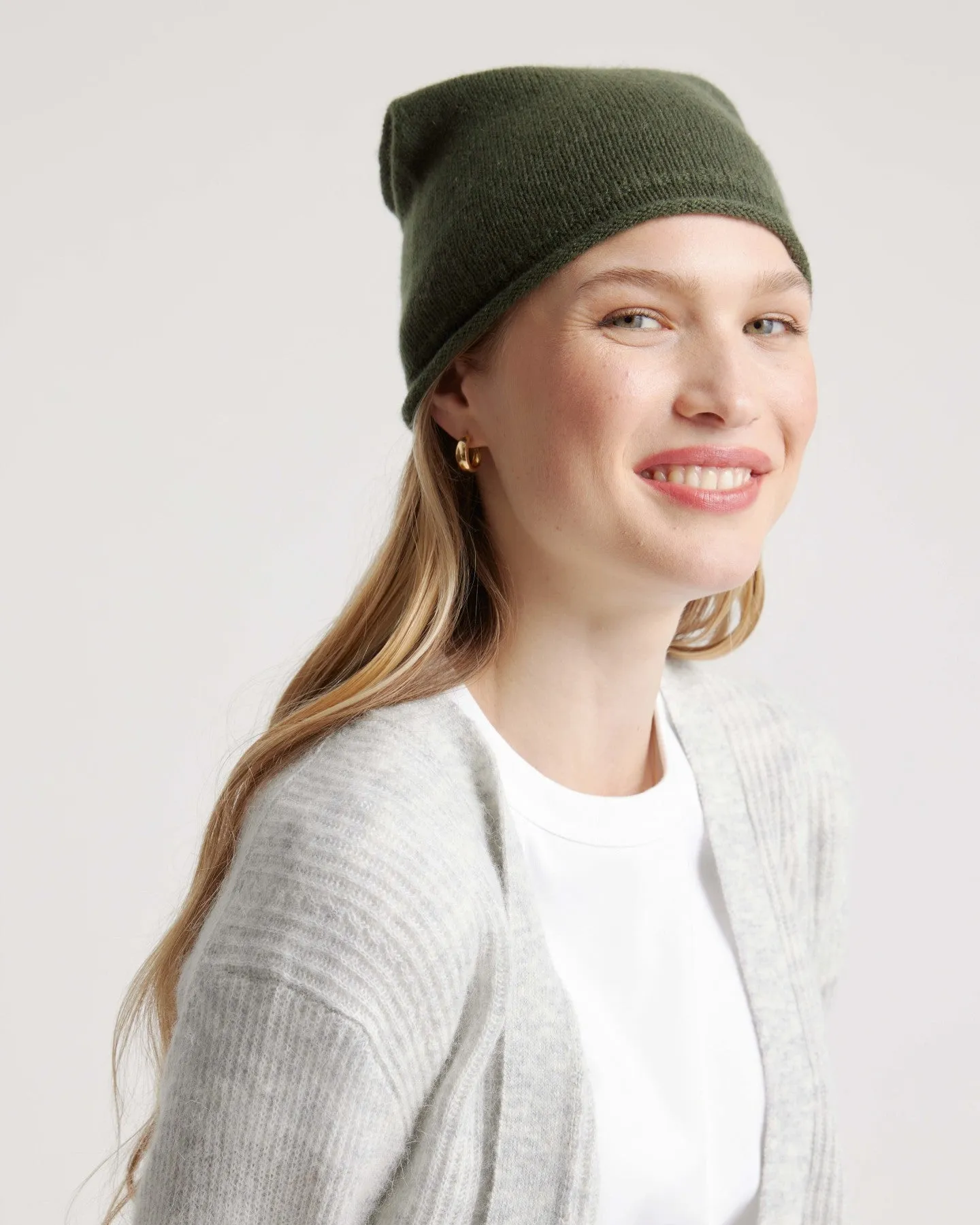 Mongolian Cashmere Slouchy Beanie