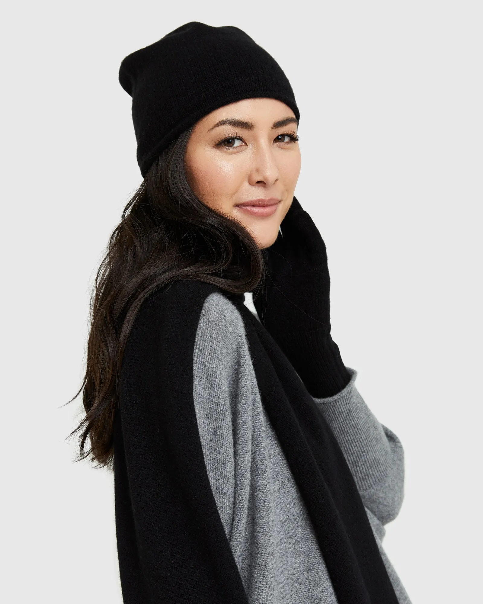 Mongolian Cashmere Slouchy Beanie