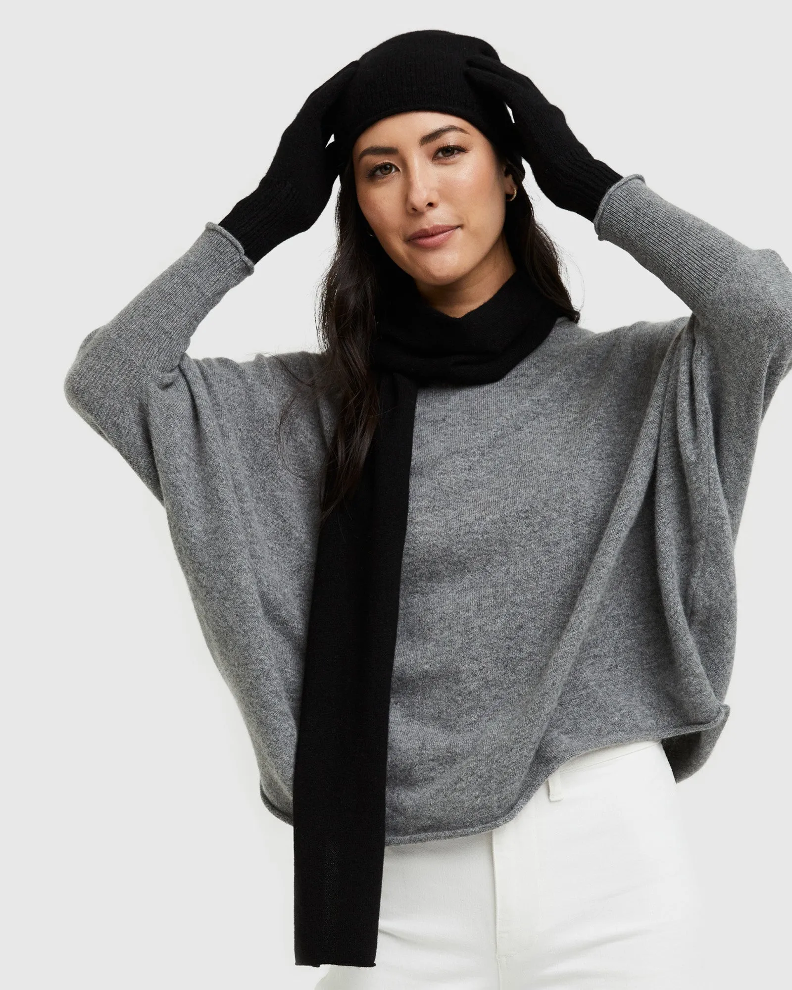 Mongolian Cashmere Slouchy Beanie