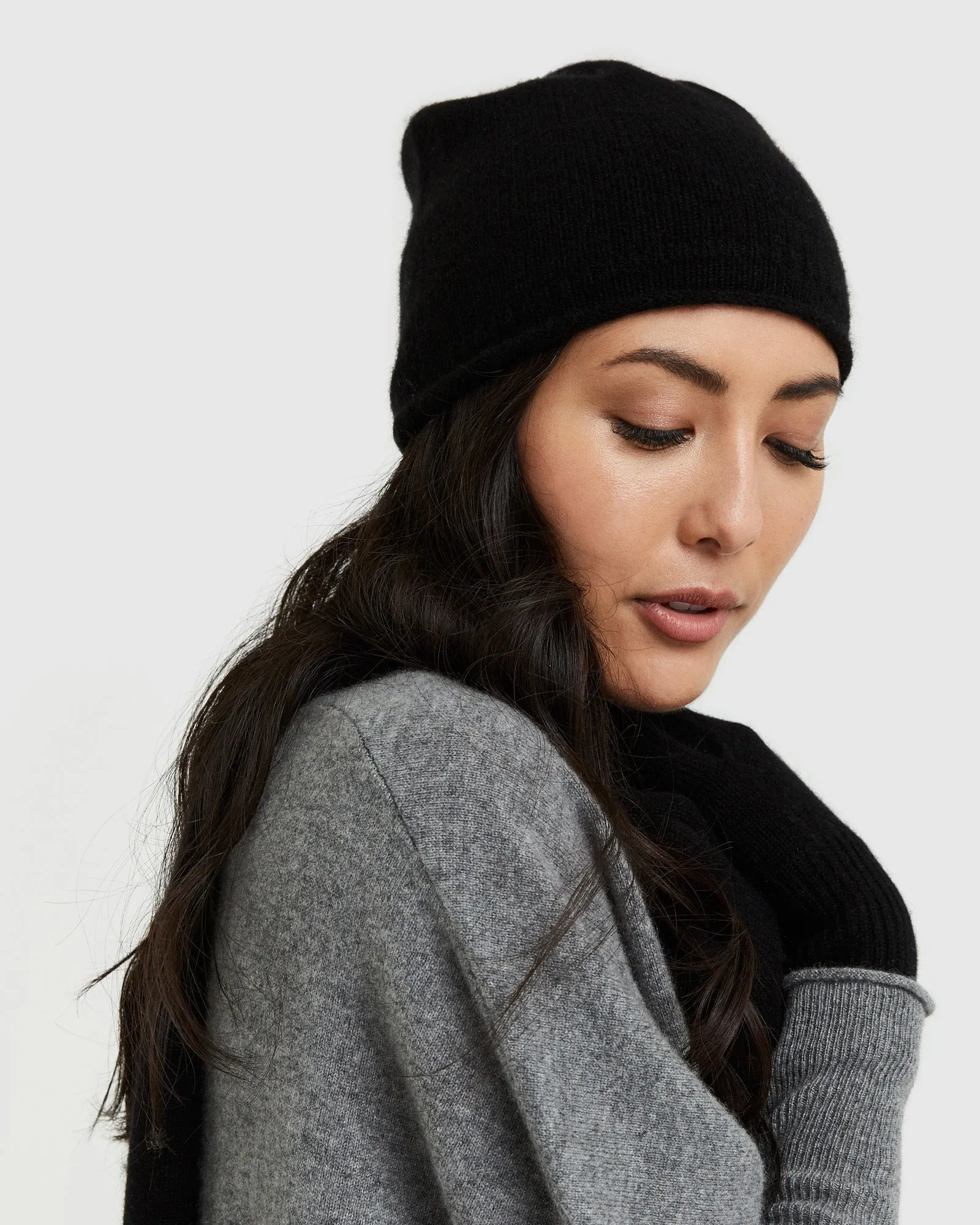 Mongolian Cashmere Slouchy Beanie