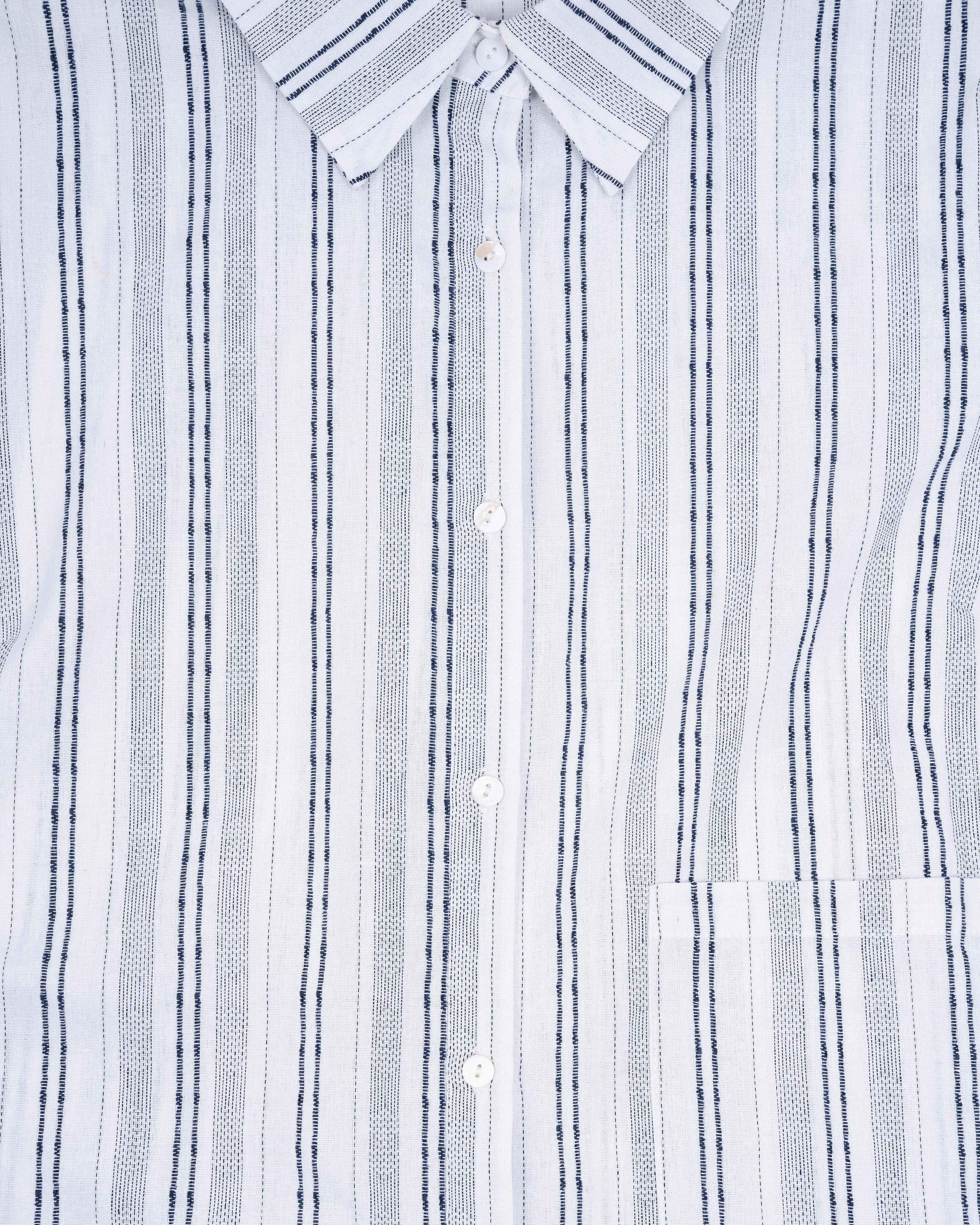 Multi-Wear Striped Oversize Pocket Shirt (Striped)