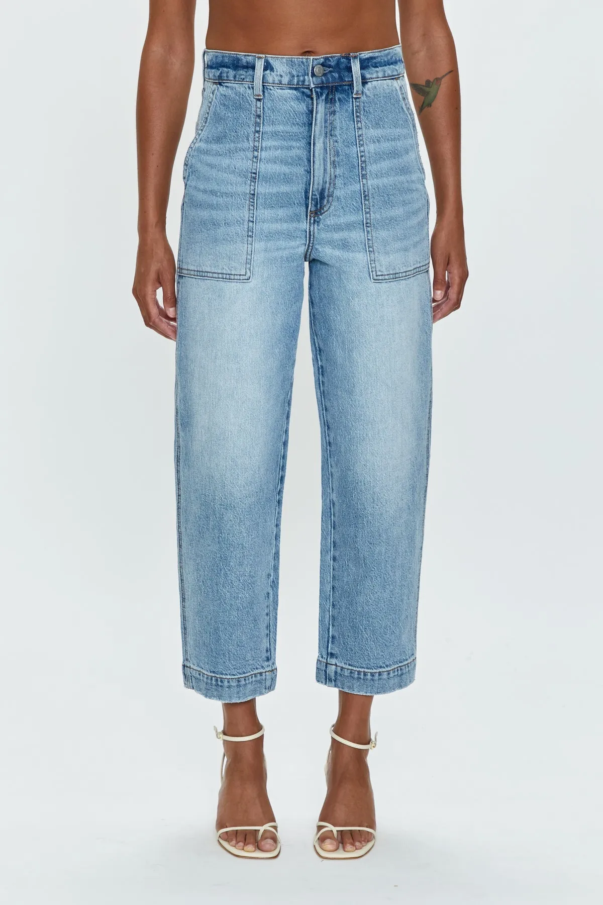 PISTOLA TURNER SUPER HIGH RISE BARREL PANT - PROVENCE