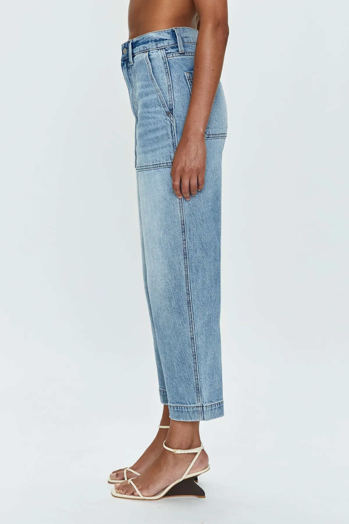 PISTOLA TURNER SUPER HIGH RISE BARREL PANT - PROVENCE