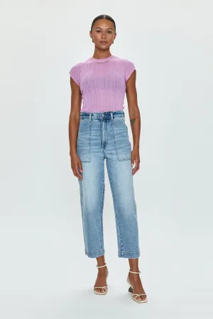 PISTOLA TURNER SUPER HIGH RISE BARREL PANT - PROVENCE