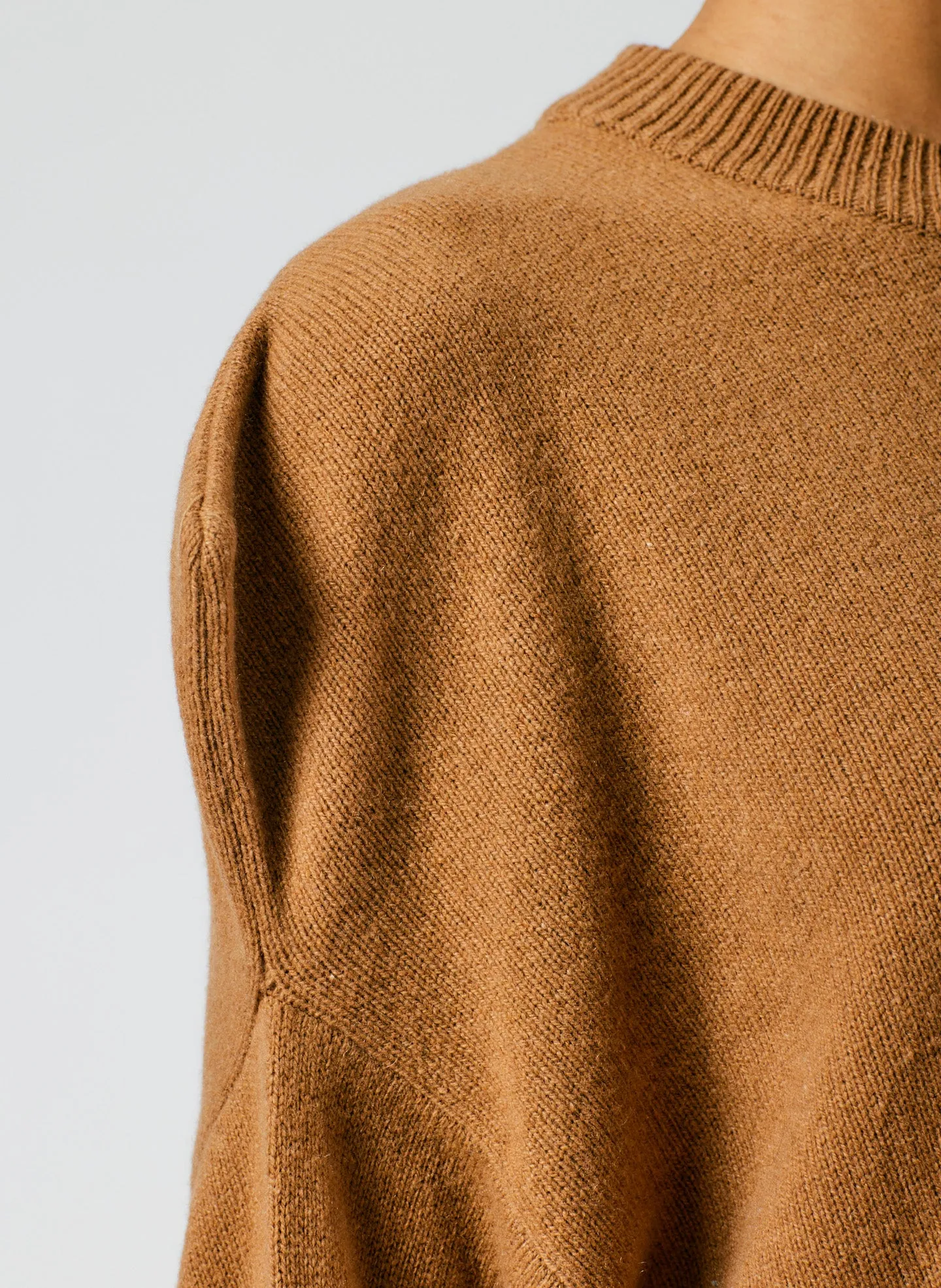 Recycled Cashmere Carre Crewneck Pullover