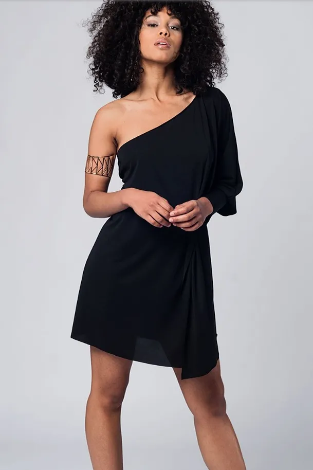 Take Me Out One Shoulder Tunic Top Dress