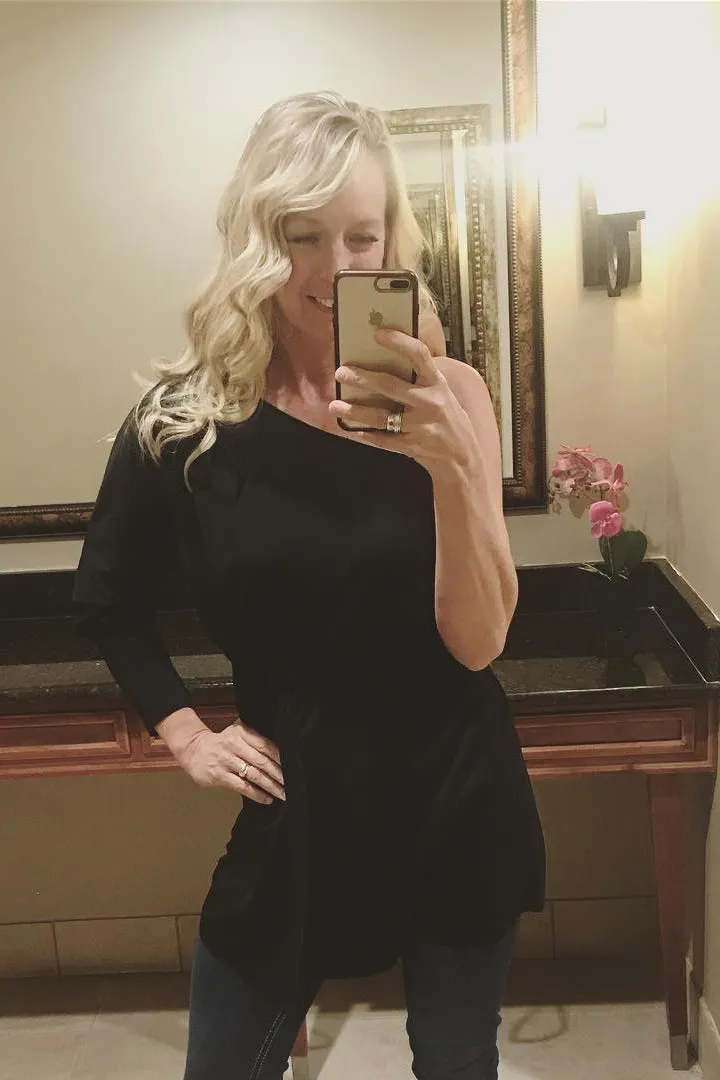Take Me Out One Shoulder Tunic Top Dress
