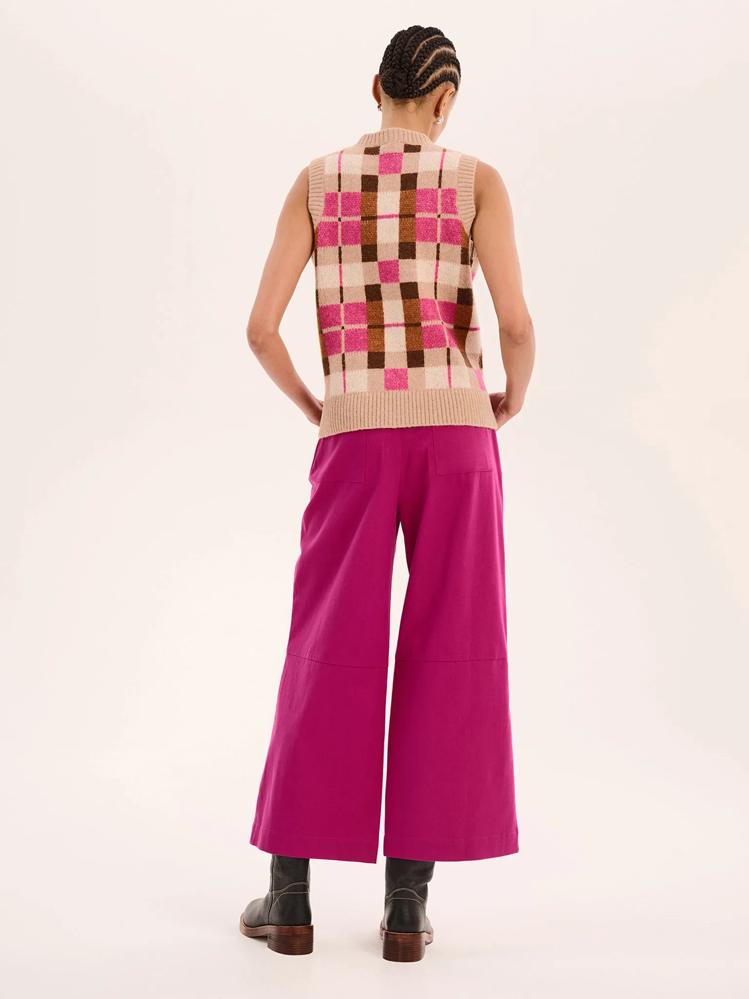 Tasmin Trouser in Magenta