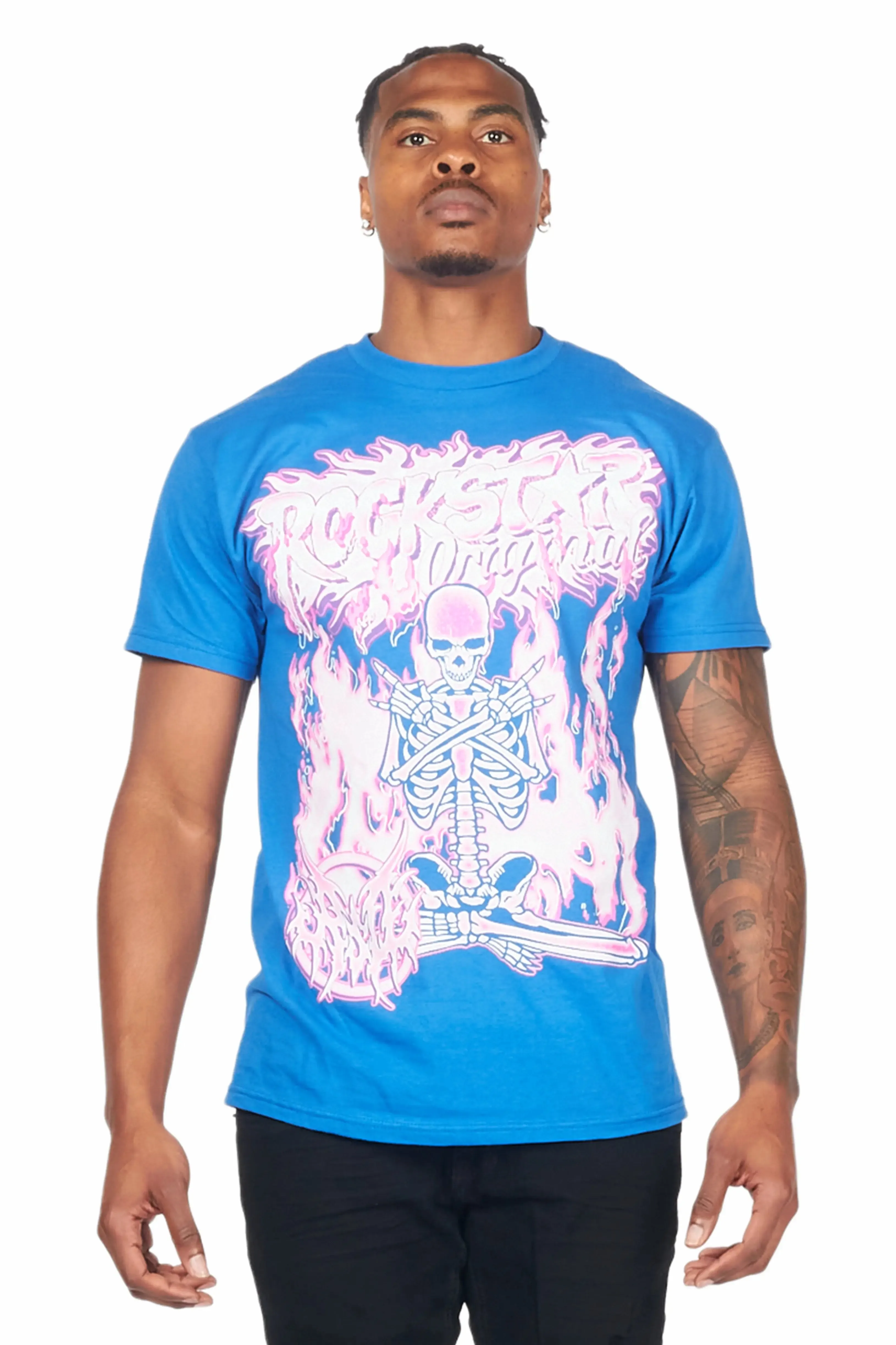 Yoga Royal Blue Graphic T-Shirt